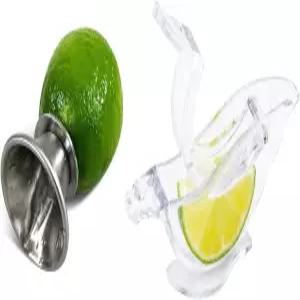 디너 플레이트 우아함을 위한 수동 레몬 슬라이스 주스기 핸디 시트러스 라임 압착기 세트