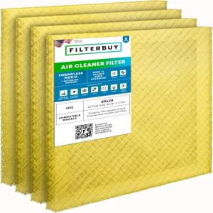 다이내믹 마이크로파워 가드 프리미어원 퓨어플로 P6100 MS-1625 등을 위한 활성탄이 포함된 20x20 에어