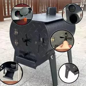 야외 화목난로 드럼통 장작 소각통 화로대 바베큐 시골 펜션 농촌 아궁이