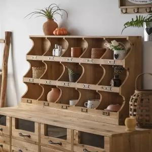 원목 컵보드 다기장 진열장 찬장 엔틱 인테리어 커피 찻잔 수납장 미니