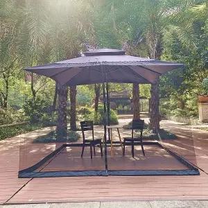 모기장 파라솔 사각 메쉬 야외 그늘막 캠핑 테라스 계곡 정원 차박 텐트