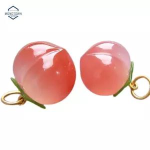 팔찌 목걸이용 행운과 골드 수공예 복숭아 복을 옥 보석