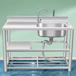 소형 싱크대 야외 캠핑 개수대 조리대 작업대 주방 보조 스테인리스