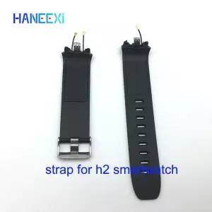 호환  h2 3g 스마트 시계 smartwatch 시간 시계 후면 뒷면 커버 플라스틱 뒷면 커버 블랙에 대한 손목 실리