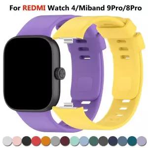 호환 레드미 워치 4 스마트워치 실리콘 스트랩 샤오미 호환 미 밴드 8 프로9 프로용 손목 밴드 팔찌 스포츠