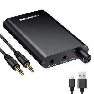 LiNKFOR 프로페셔널 16-300 헤드폰 3.5mm 및 충전식 휴대용 게인 잭 MP4 데스크탑 MP3 휴대폰 컴퓨터용 스위치 볼륨