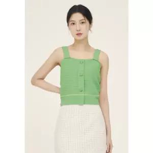 [JJ지고트](하남점)글리터 라인 버튼 장식 베스트 GP4A1VT321