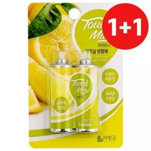 1+1 터치미니 화장실방향제 (레몬향 리필2p)냄새
