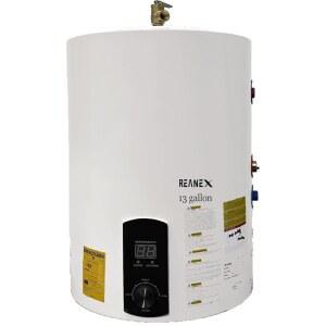 10갤런 순간 온수기 120볼트 1500W 스타 시한 딥 그레이 메탈 소재의 수직 물 사용을 위한 탑 TP 밸브 통합 RV 플러그 CSA 승인