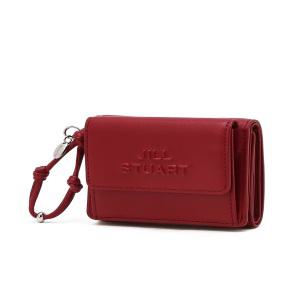 [AK플라자] [질스튜어트] [26SS] 뉴페이퍼 레드 소가죽 3단 반지갑 JAWA6E511R2
