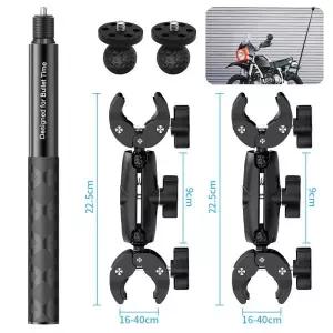 [호환] Insta360 x2 x3 x4 x5 오토바이 자전거 마운트 셀카봉 (Insta 360 모토 모노포드 핸들바 액세서리
