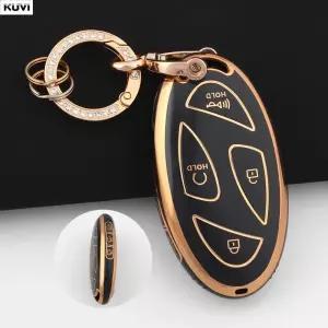 차키케이스 커버 현대 아이오닉 6 뉴 그랑프리 GN7 코나용 패션 골든 TPU 5 7 버튼 차량용 리모컨 키 케이