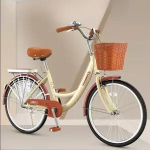 여성 출퇴근자전거 피그닉봄맞이 자전거 경량 솔리드 타이어 대학생 신형