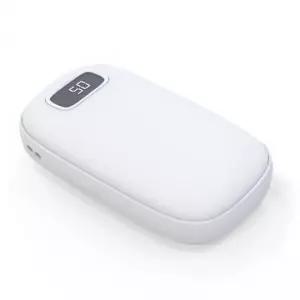 휴대용 충전식 손난로 보조배터리 스마트폰용 화이트 핸드워머