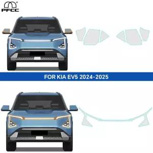 본넷랩핑 PFCC 85mil 기아 EV5 2024-UP 전용 프리컷 헤드라이트 후방 필름 차량용 보호 투명 스티커 PPF TP