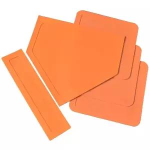 야구 홈 베이스 플레이트 홈베이스 매트 발판 휴대용 그린