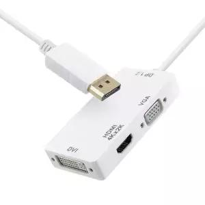 디스플레이포트 499FDD02 to HDMI DVI VGA 변환기 컨버터