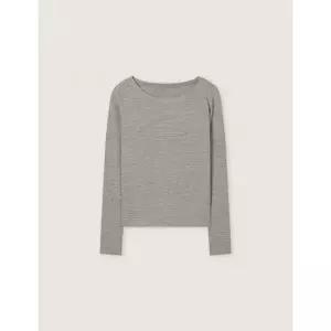 ROEM 보트넥 스트라이프 티셔츠_RMLWG23RT3