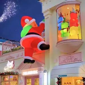 야외 크리스마스 포토존 대형 입간판 조명 호텔 교회