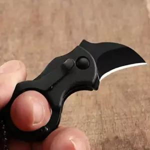 휴대용 폴딩나이프 블랙 주머니칼 접이식나이프 캠핑칼