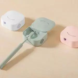 휴대용 칫솔 자외선 살균 소독기 항균 위생 관리 욕실 세면대 칫솔보관함 여행