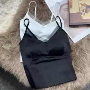 볼사스 여친 캐주얼 이너 조끼 나시 새틴 상의 끈 쁘띠 정장 ADOR1