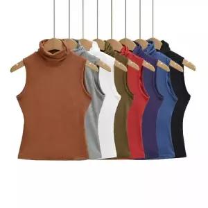 볼사스 캐주얼 여사친 나시 폴라 조끼 민소매 작은 ADOR1