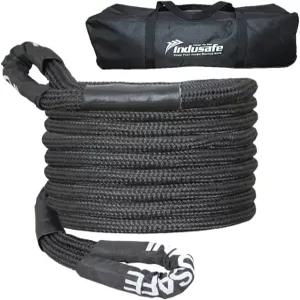 키네틱 리커버리 로프 1인치 x 20피트 48000파운드 헤비 듀티 오프로드 스내치 스트랩 35 탄력 에너지 견인