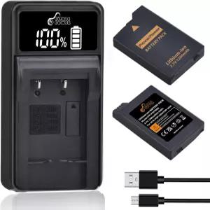 소니 PSP 2000용 피클 파워 3001 배터리 및 LED 디스플레이 충전기 /3000 PSPS110 콘솔 PSP3001 PSP3000
