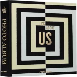 프린트웍스 It s About Us 포토 앨범 ？ 우아한 멀티컬러 커피 테이블 포토북 30페이지 분량의 대형 사진