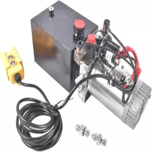 4쿼트 유압 동력 장치 1.6-3.0KW 전력 덤프트럭 차량 트용 12V DC 전기 양방향 공급 트레일러 펌프 교체 6