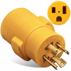 MECMO NEMA L1430P ~ 650R 발전기와 용접기 어댑터 플러그 30A 50A Twist 잠금 발전기 4Prong 남성 3Prong