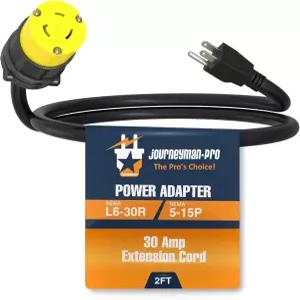 플라즈마 커터 용접기용 피그테일 220V ~ 110V 콘센트 어댑터 2FT 또는 10FT. 표준 가정용 JourneymanPro의