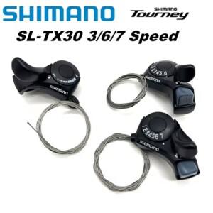 SHIMANO Tourney SL TX30 자전거 시프트 레버 6/7s 18/21 속도 tx30 시프터 내부 기어 케이블 포함 3