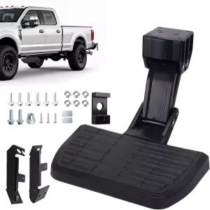 75413-01A 픽업트럭용 트럭 베드 스텝 사이드 2017-2022 포드 F250 F350 슈퍼 듀티용 자동 접이식 범퍼