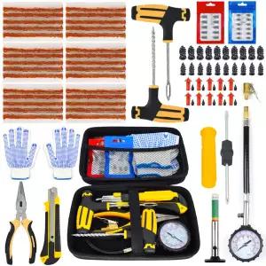 호환  자동차 타이어 수리 도구 키트 스터딩 도구 세트 자전거 펑크 플 차고 플라이어 진공 튜브리스 타이