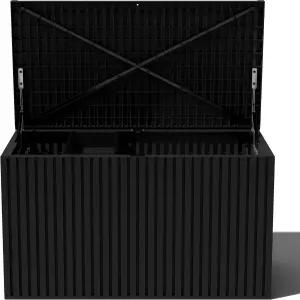 베라덱 에브리씽 데크 박스 120갤런 파티오 가구 야외 쿠션 던지기 베개 정원 도구를 위한 잠금식 보관함