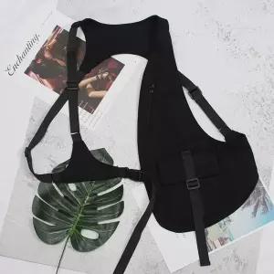 서바이벌 전투조끼 밀리터리 경량 블랙 숄더 택티컬 가방