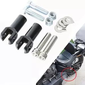 오토바이 뒷좌석 조수석 풋 페그 서포트 마운트 알루미늄 풋레스트 클레비스 키트 할리 소프트 테일 훅