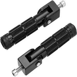 M8 오토바이 접이식 풋 페그 앞 전기 자동차 미끄럼 방지 풋레스트 자전거 90도 고정 승객 페달 슈퍼 73