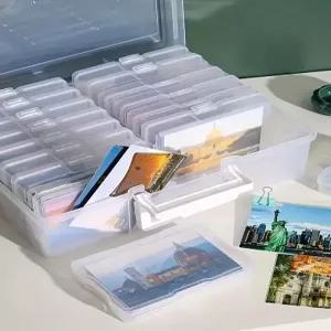 사진 보관 수납함 키트 상자 케이스 종이 정리 박스 인화