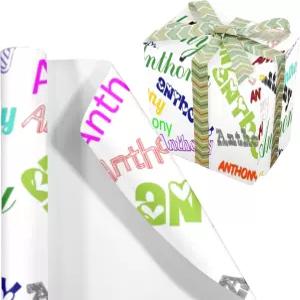 맞춤 사진 생일 포장지 재미있는 얼굴 선물