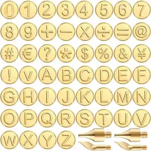 우드 버닝 키트 도구 펜 팁 26 영문 문자 조각 화로그래피 스텐실 납땜 다리미 목공예용 목공용