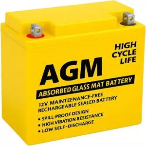 유니셀 TLA6130KL 8팩 모드E9E74193을 대체하는 6V 14Ah AGM 패스트온 배터리 교체