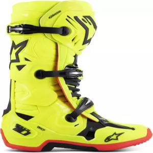 Alpinestars 20100205337 Tech 10 Boots Ylw Fluo/Blk/Red Fluo 7