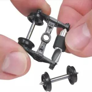 마이크로 마크 HO On30 트럭 튜너 부드러운 롤링 성능을 위한 모델 트레인 휠 및 액슬 정렬 도구