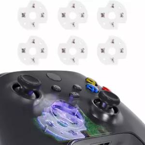 Xbox One 컨트롤러용 익스트림레이트 교체 Dpad 전도성 플림 Series S/X용 6팩 수리 키트 방향 버튼 스위치