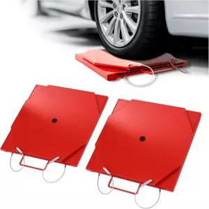 젤라시 2팩 휠 얼라인먼트 턴 플레이트 스틸 승용차 및 경트럭 프론트 테이블 세트 + 플라스틱 파우더 코팅