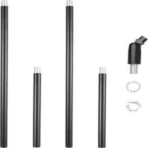 1/8IP 나사형 3/8 직경 인서트 파이프와 펜던트 라이트 검은색12인치 및 6인치을 위한 180도 경사 어댑터가