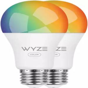 Wyze 전구 색상 1100루멘 WiFi RGB 및 튜닝 가능한 흰색 A19 스마트 알렉사 Google 어시스턴트와 함께 작동